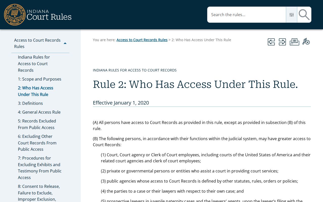 Knox County case search access levels