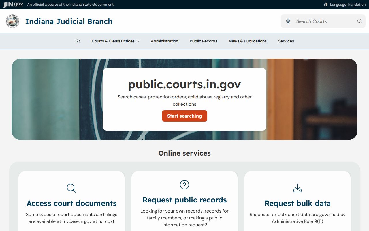 Knox County case lookup public records source