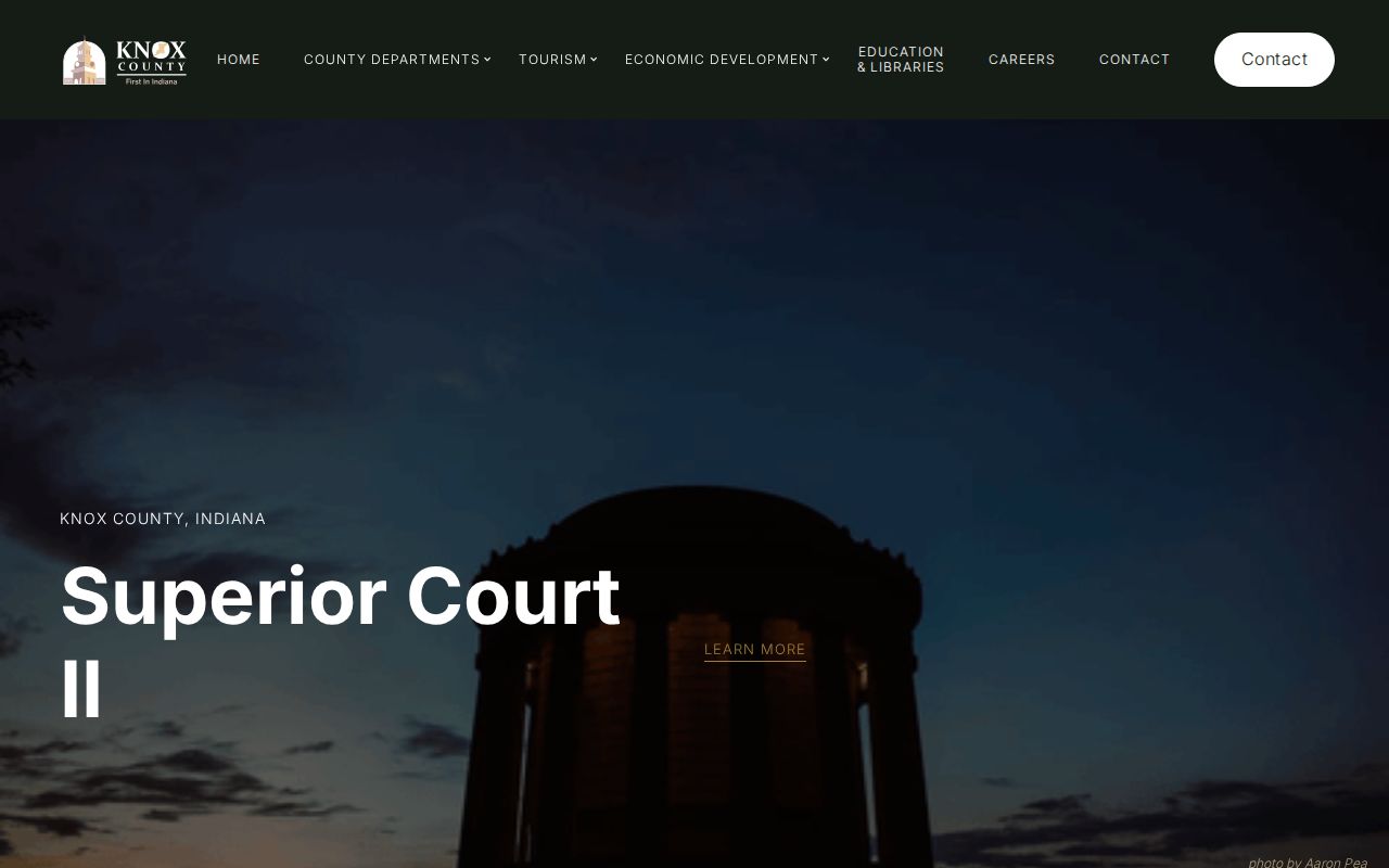 Knox County Superior Court II criminal docket office page